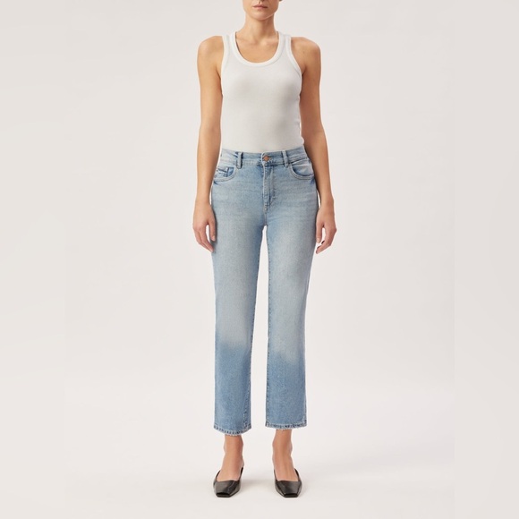 LIKE NEW - DL1961- PATTIE - HIGHRISE VINTAGE ANKLE JEANS IN REEF - Picture 1 of 10
